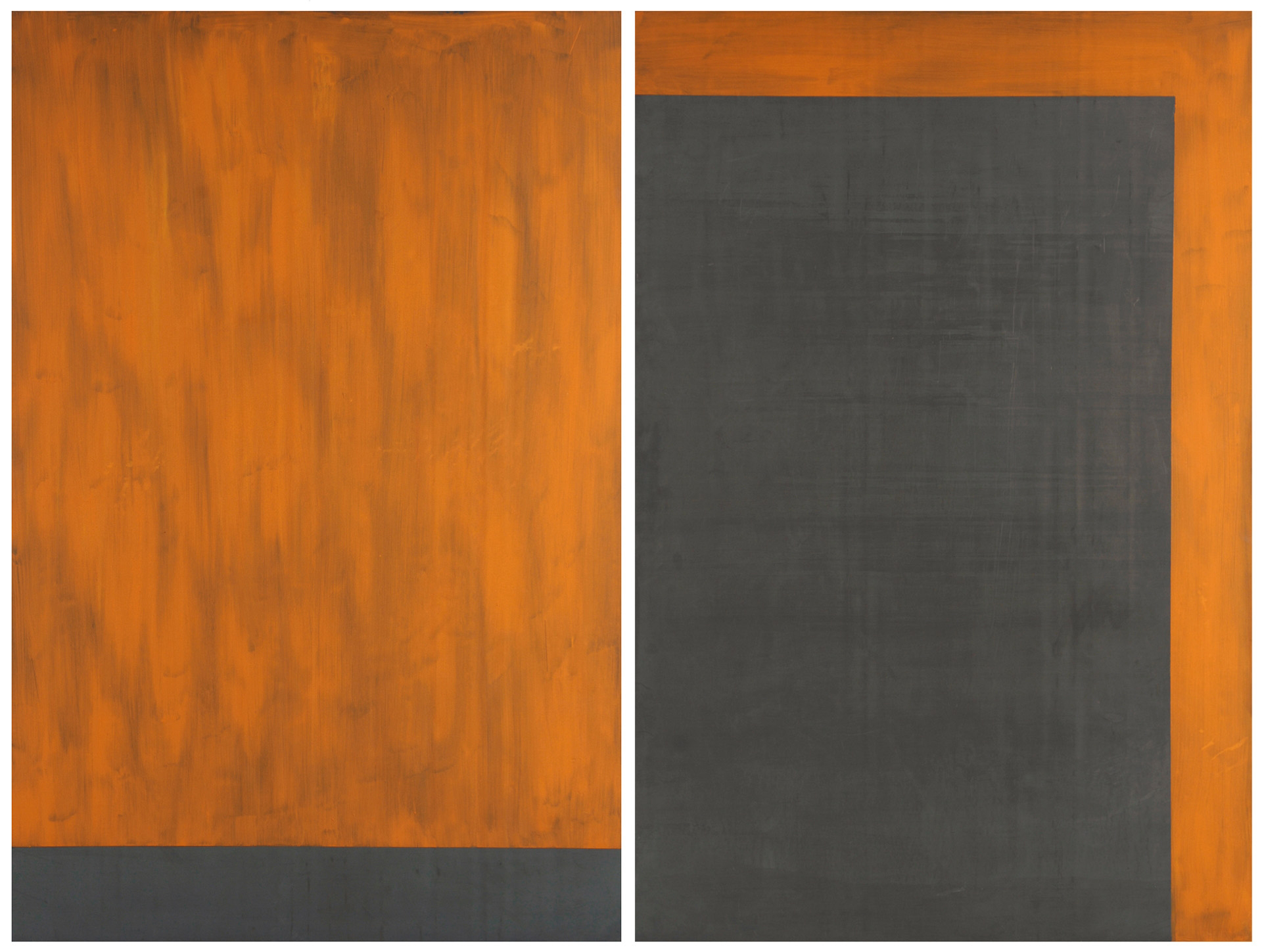 Günther Förg, 2 Lead Paintings: Untitled (No. 12 und 13)