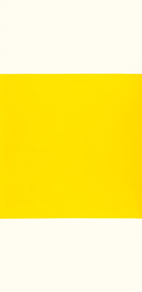 Carré jaune sur fond blanc