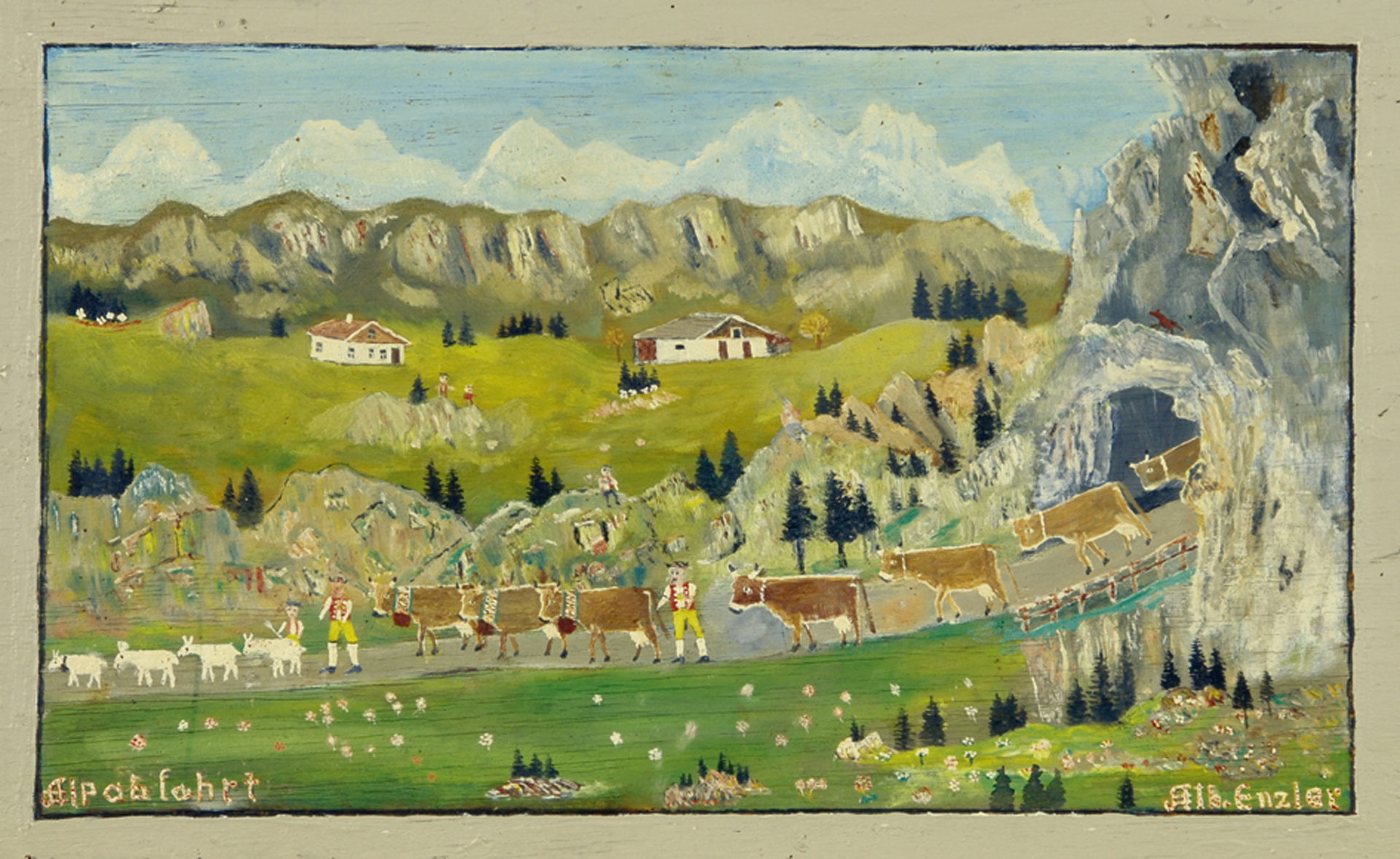 Albert Enzler, Alpabfahrt