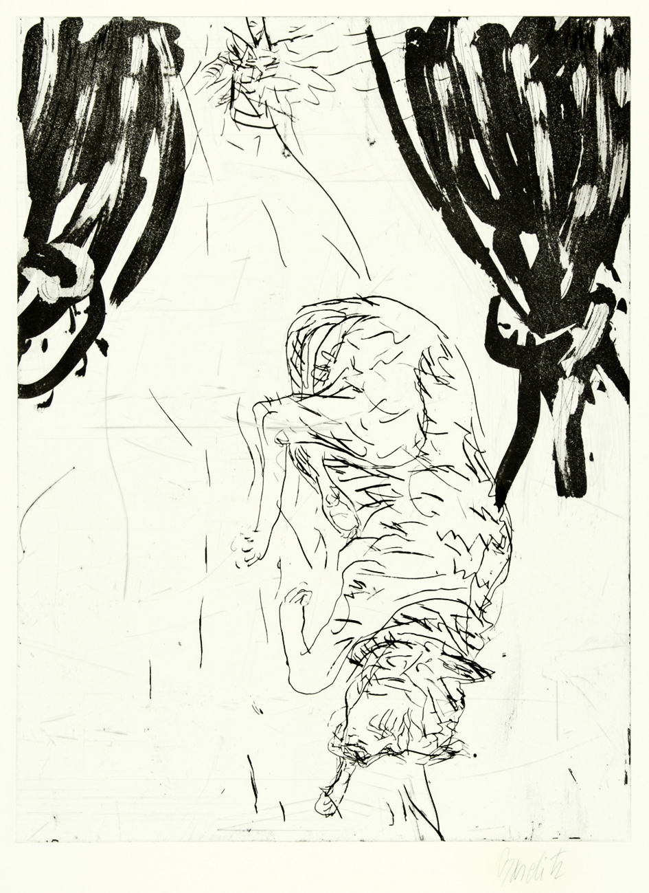 Georg Baselitz, Victor, aus "Schlafende Hunde"
