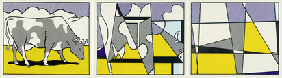 Cow Triptych (Cow Going Abstract)