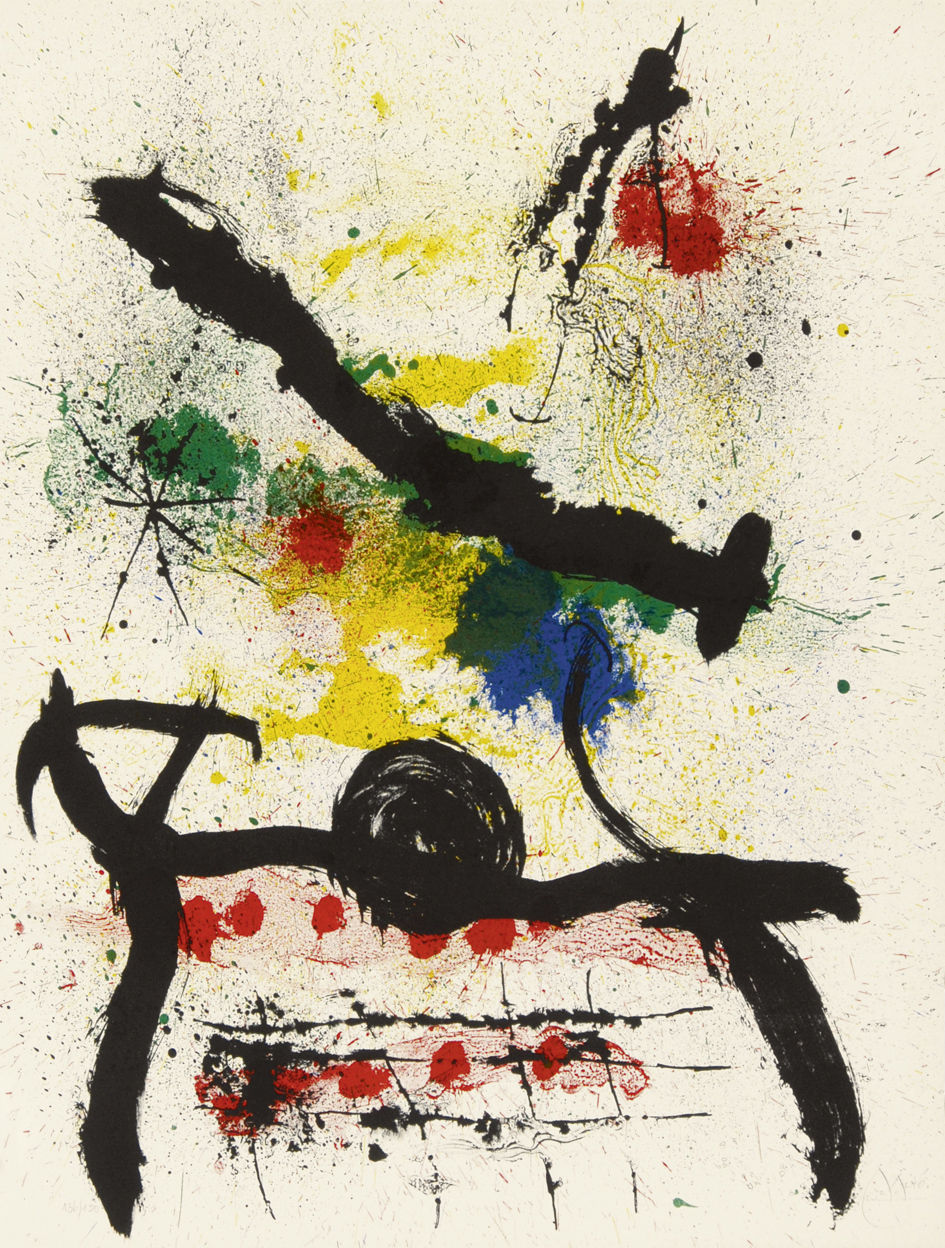 Joan Miró, Sheet from "Grafikmappe Hochschule St. Gallen"