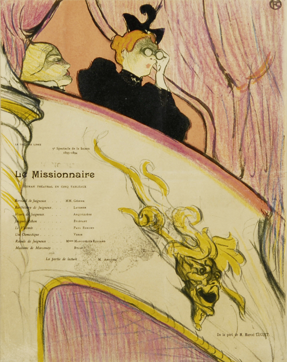 Henri de Toulouse-Lautrec, La loge au mascaron doré