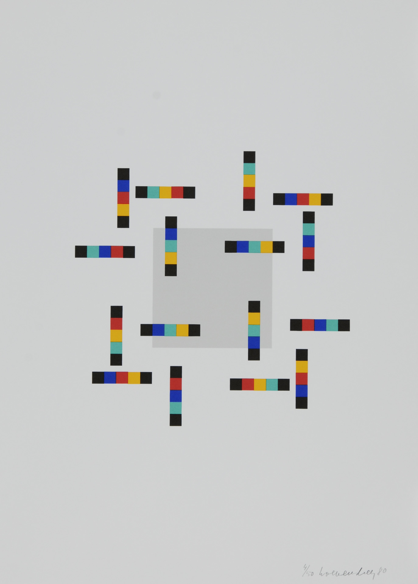 Verena Loewensberg, Portfolio. Vier Variationen um ein Quadrat