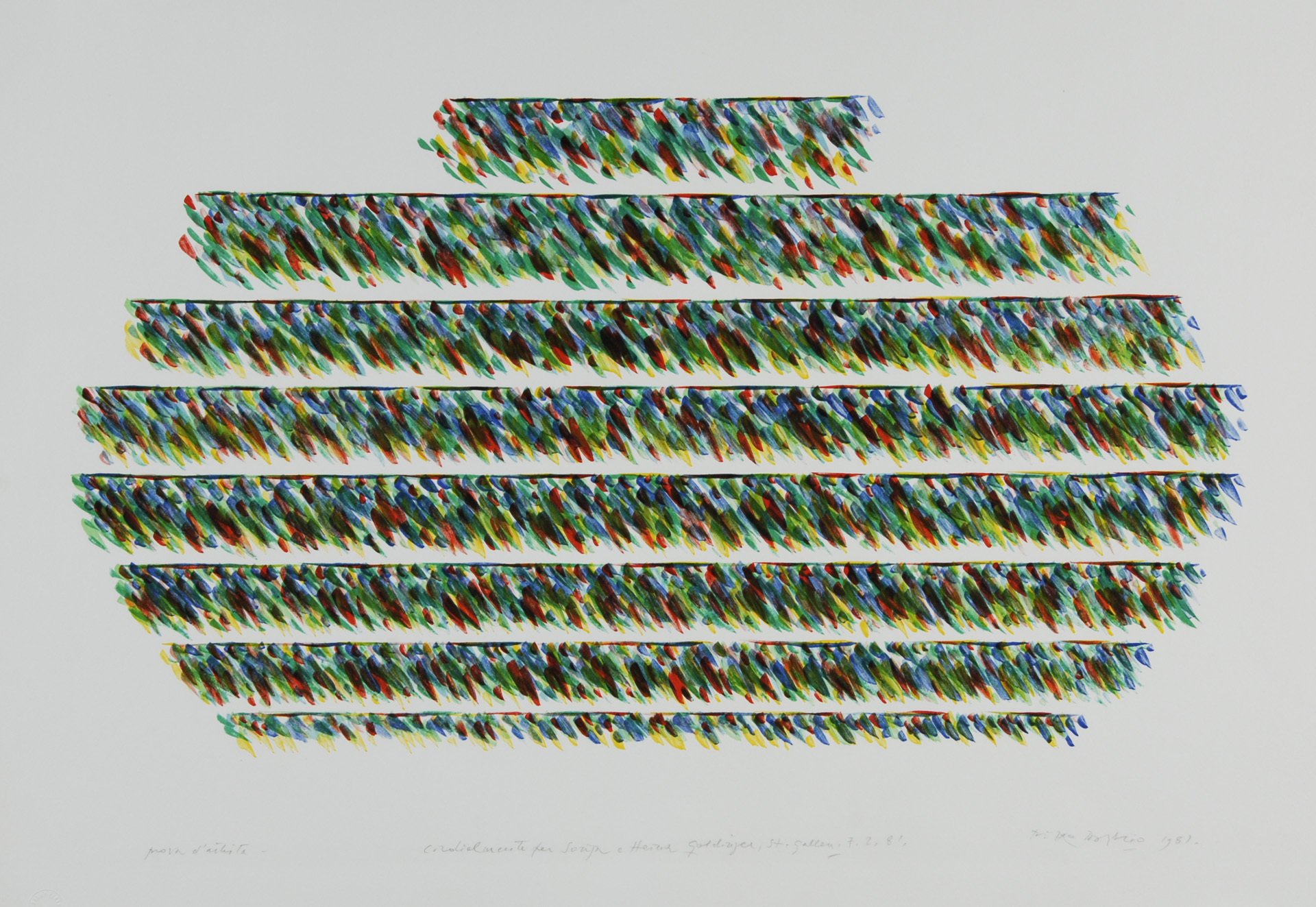 Piero Dorazio, 3 sheets: Senza titolo
