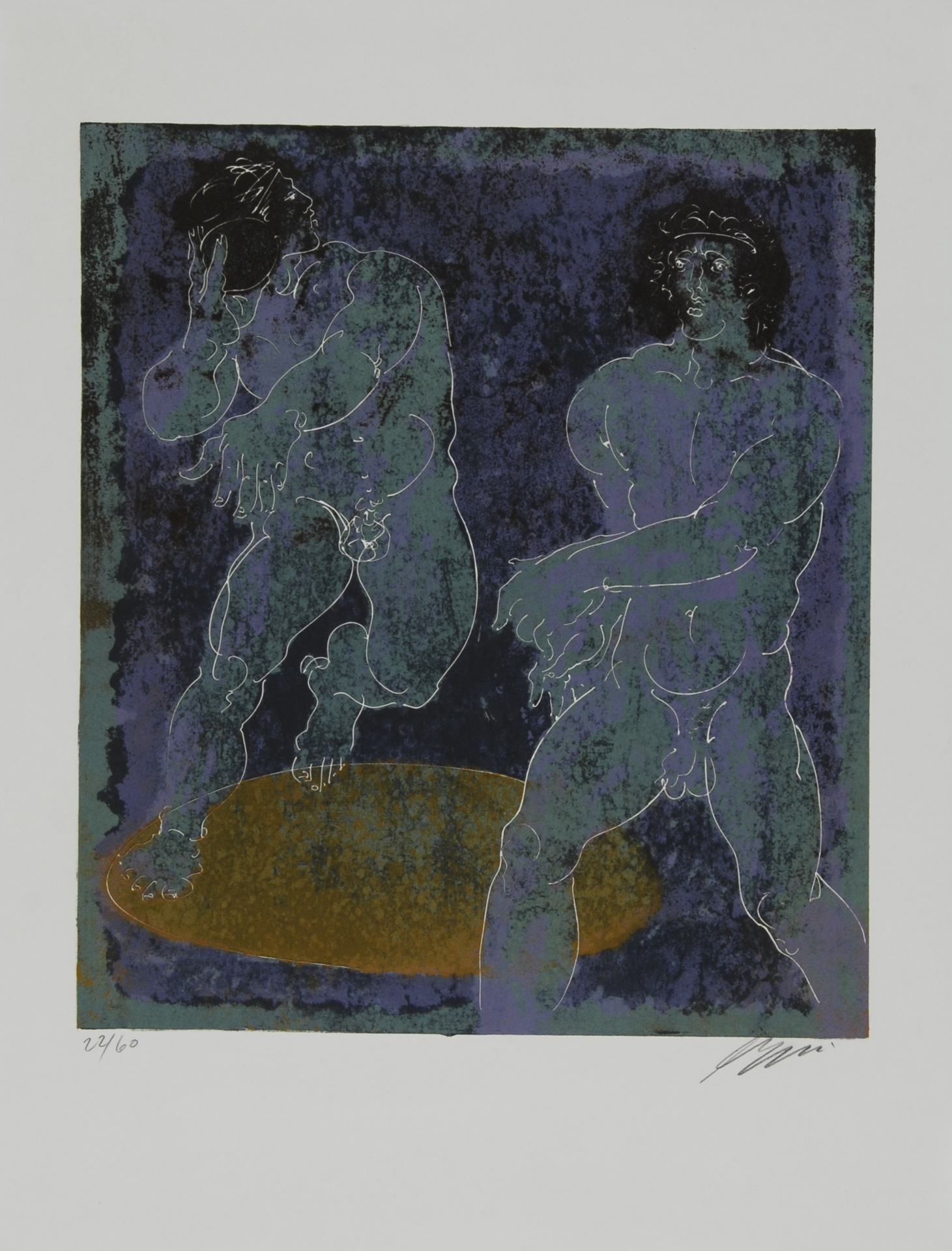 Hans Erni, 4 sheets: Kugelstossen; Speerwurf; Langlauf; Untitled