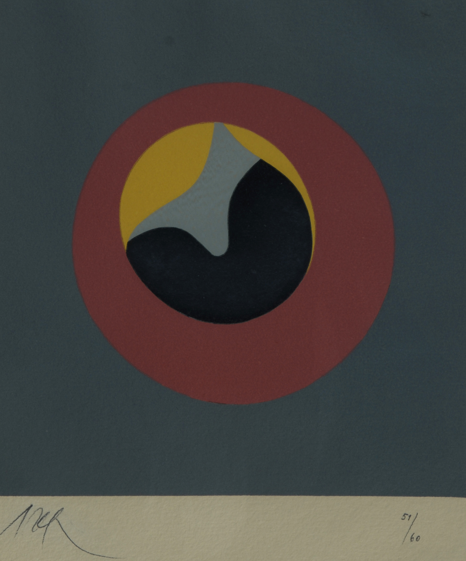 Hans Arp, Blatt aus "Soleil Recerclé"