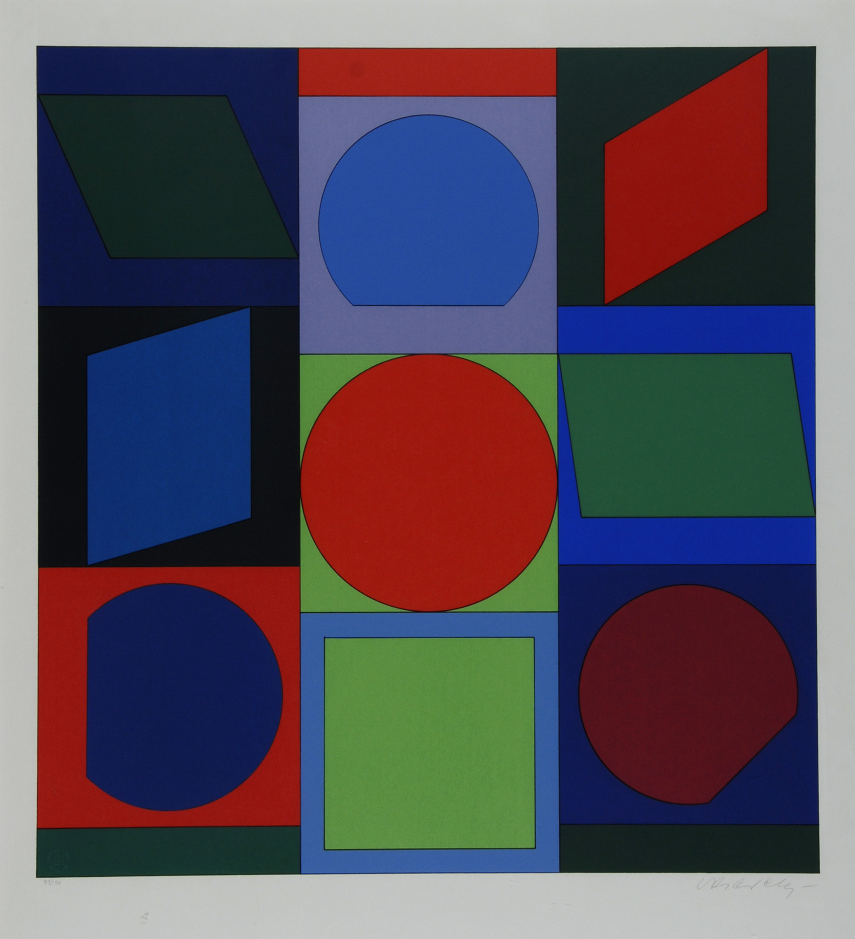 Victor Vasarely, Composition