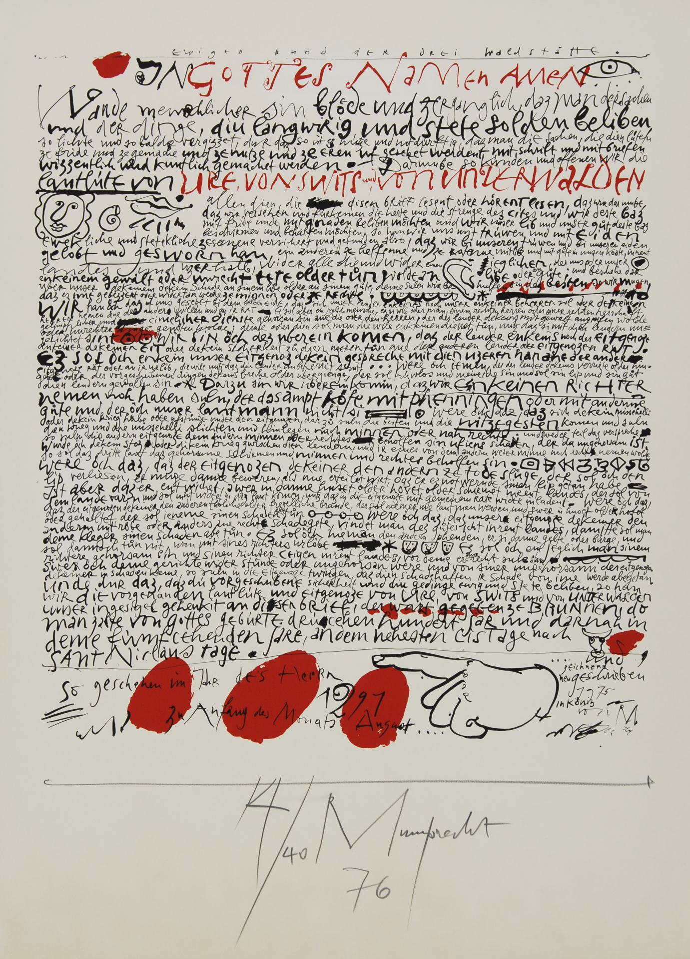 Rudolf Mumprecht, Bundesbrief