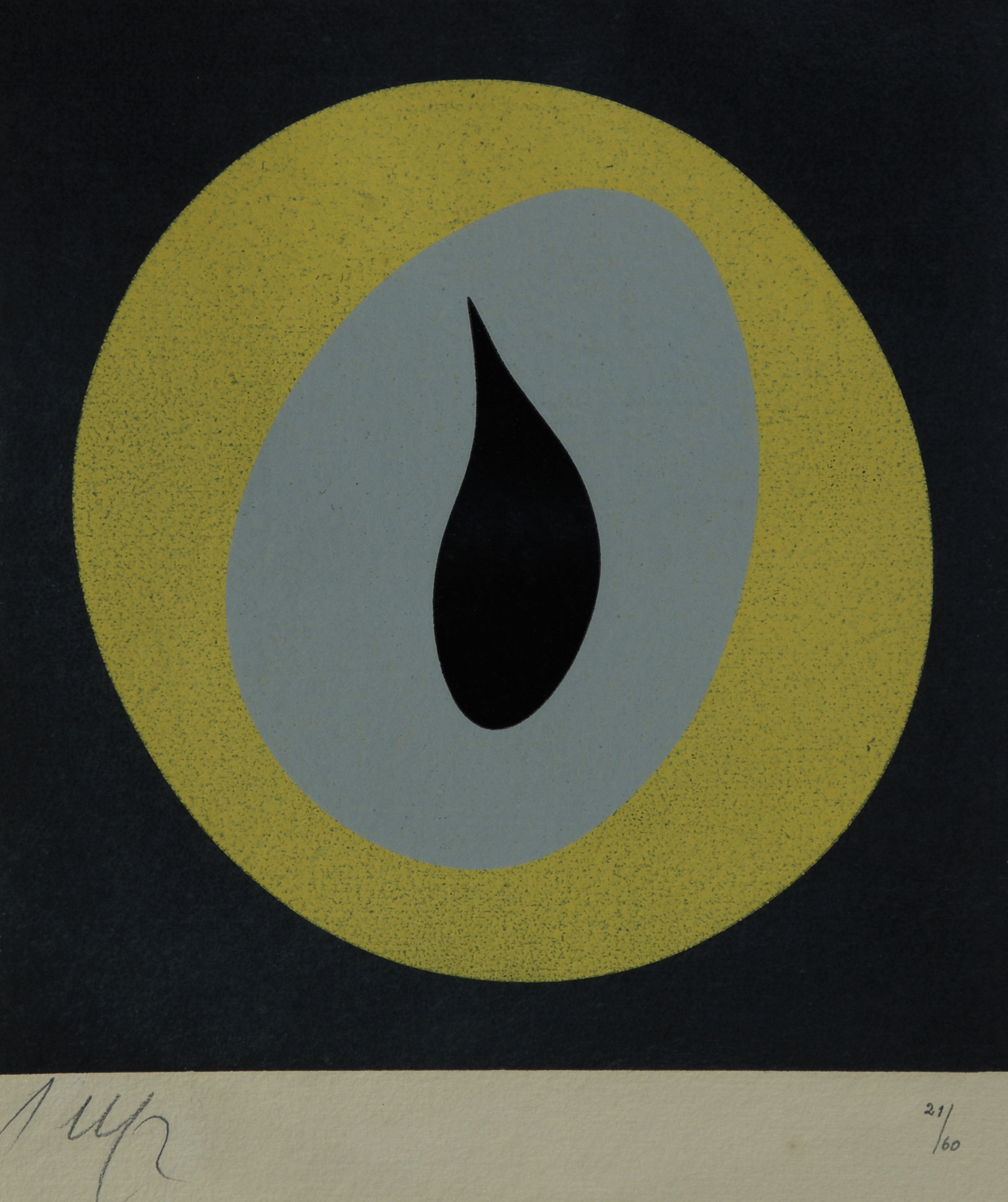 Hans Arp, Blatt aus "Soleil Recerclé"