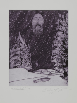 5 Blätter: Die verlorene Spur, 1972 (2); Die Geburt der Venus, 1977; Esther - cherubinisches Motiv, 1974; Ohne Titel
