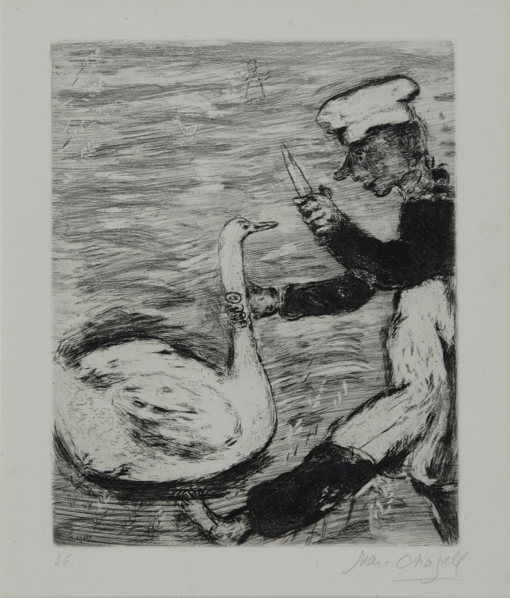 Marc Chagall, Planche 36, from "Fables"