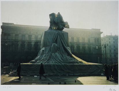 Wrapped Monument to Vittorio Emanuele, Piazza del Duomo, Milan, from "Ars Viva Edition"