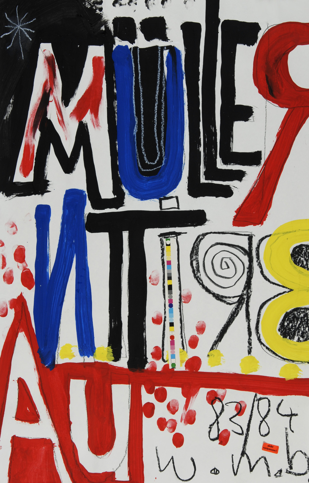 Willy Müller-Brittnau, Untitled - Schriftzug Müller Brittnau
