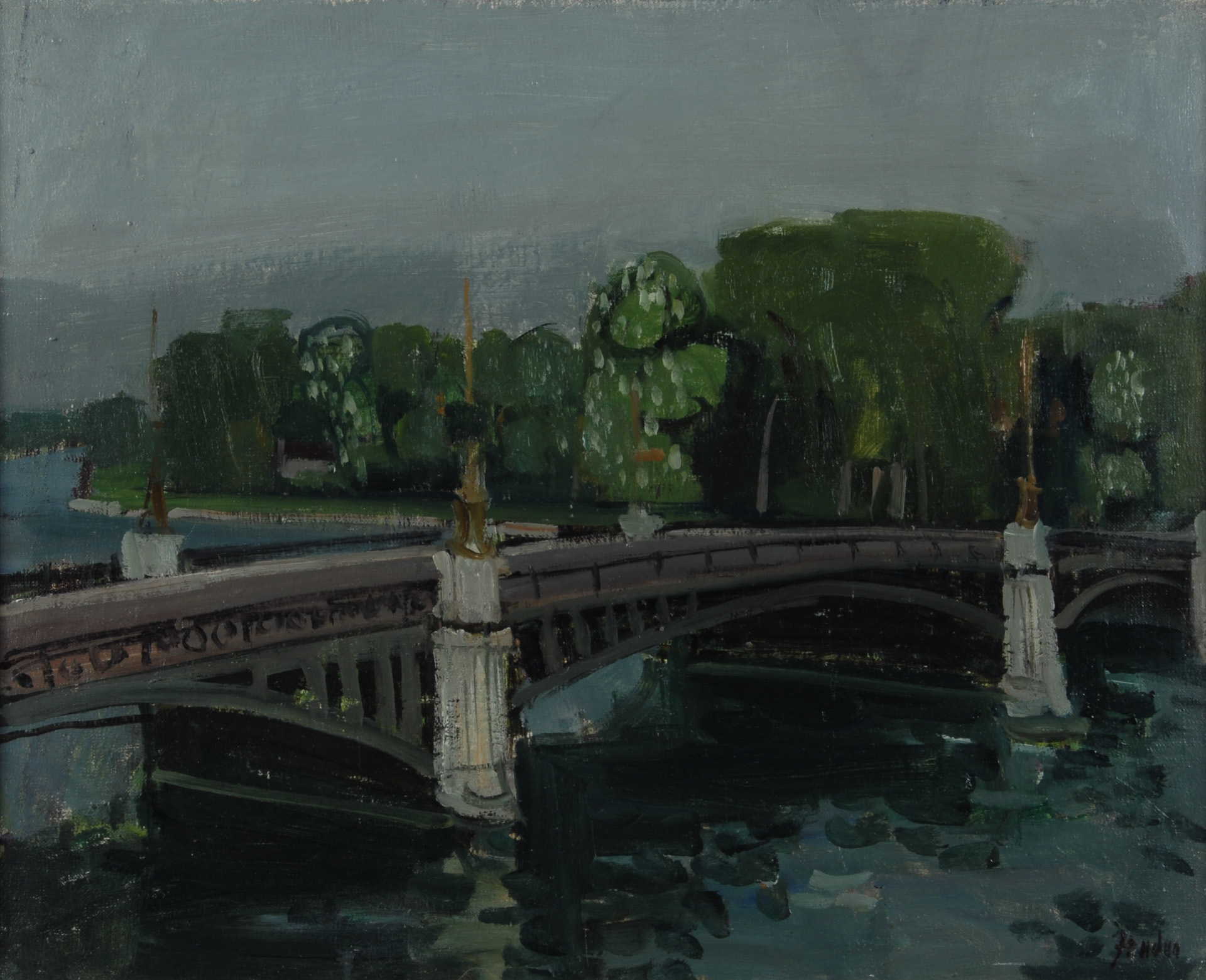 Rudolf Zender, Le pont de Suresne