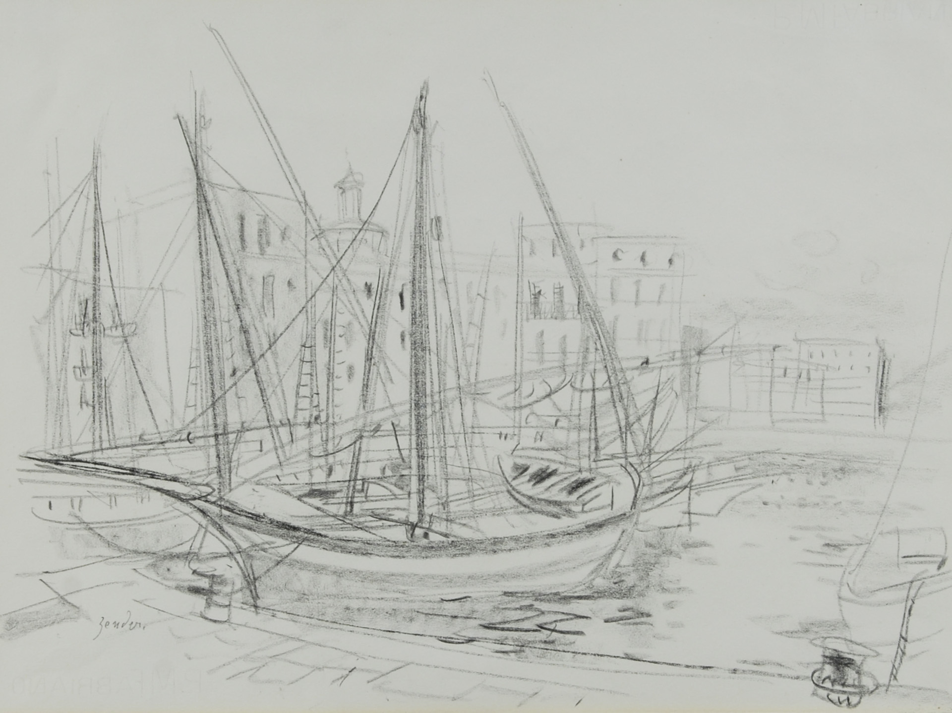 Rudolf Zender, Hafen