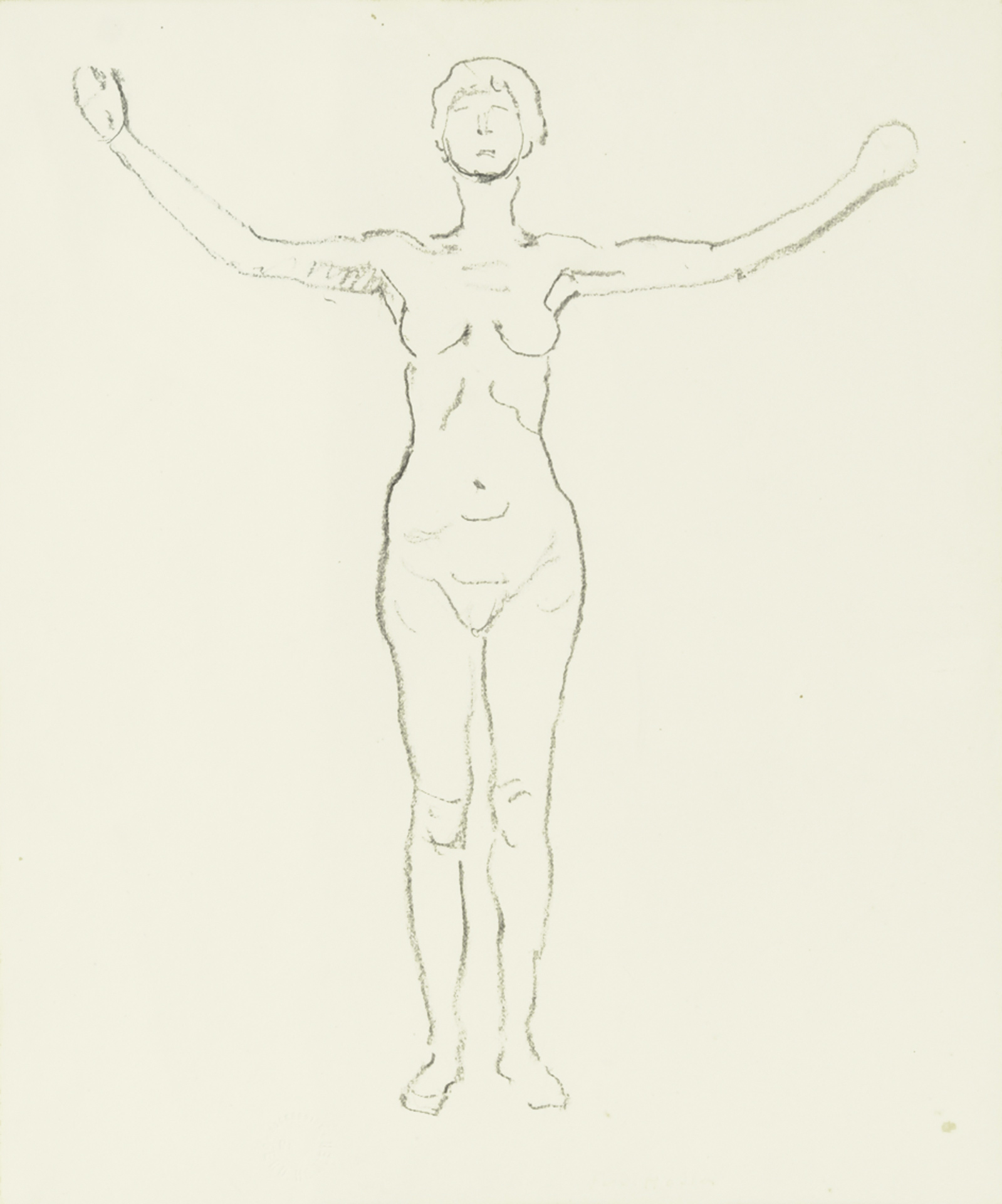 Ferdinand Hodler, Female Nude Standing