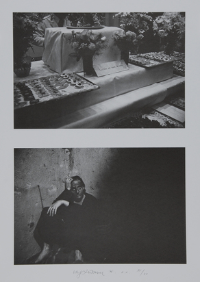 3 Blätter: Ohne Titel, 1969; L'artiste est dans la cave, 1975; Sans titre