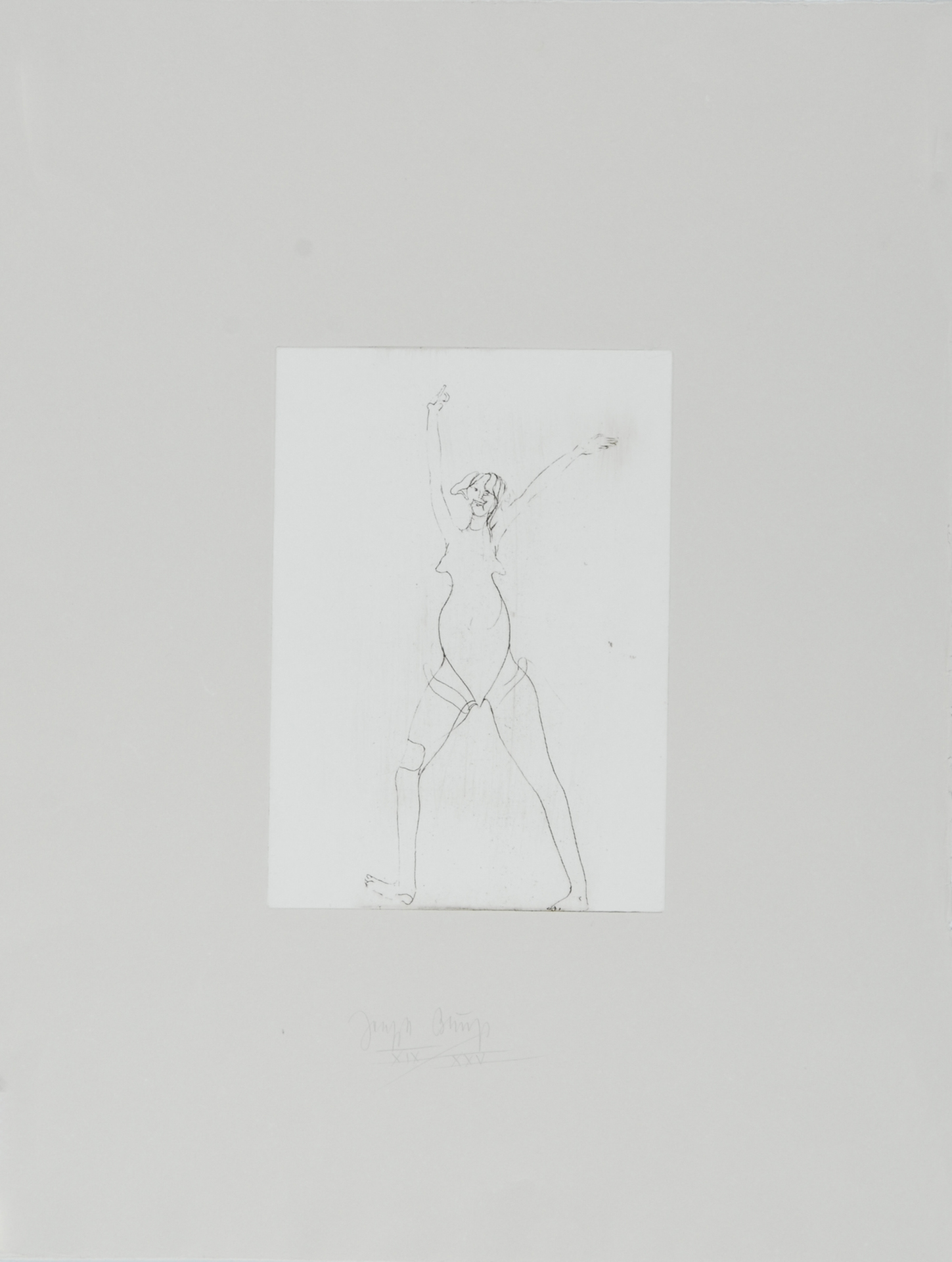 Joseph Beuys, Ohne Titel (Mädchen), aus "Suite Zirkulationszeit"