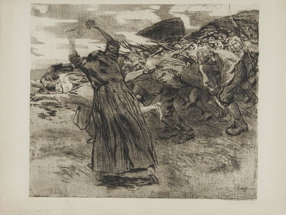 Losbruch (Blatt 5), 1903, aus "Bauernkrieg"