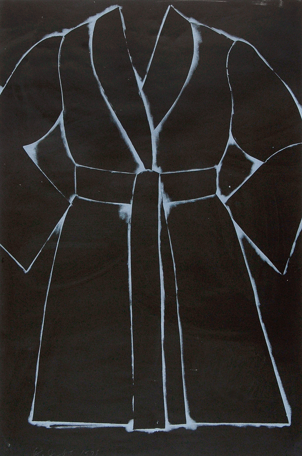 Jim Dine, Black and White Bathrobe