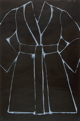 Black and White Bathrobe