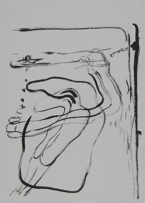 Ohne Titel - Schwimmer unter Wasser, aus "Spur I"