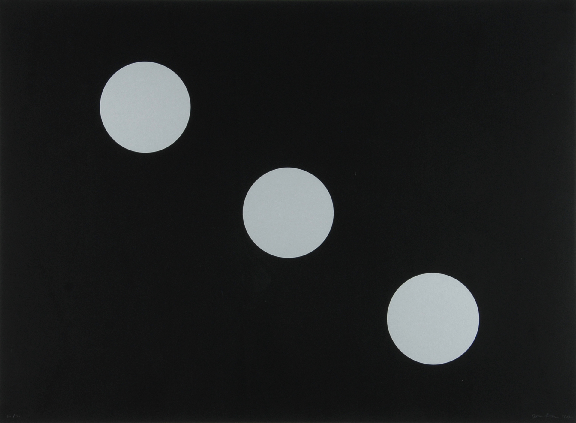 John M. Armleder, 2 Blätter: Untitled, aus "Siebdrucke"