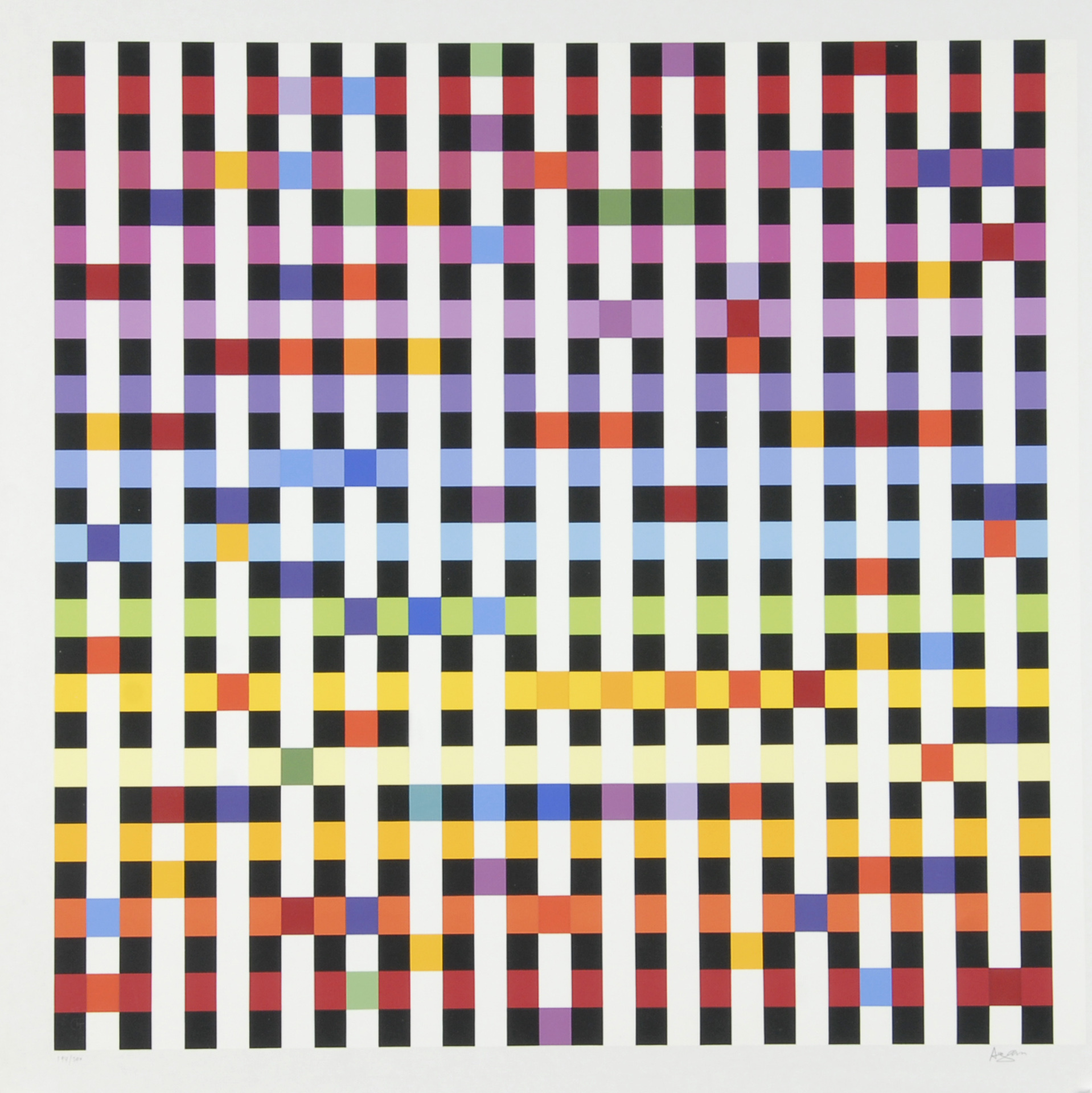 Yaacov Agam, 4 sheets: Composition
