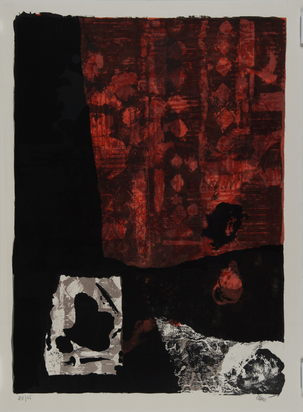2 Blätter: Rouge et noir, 1969; Feuilles noires