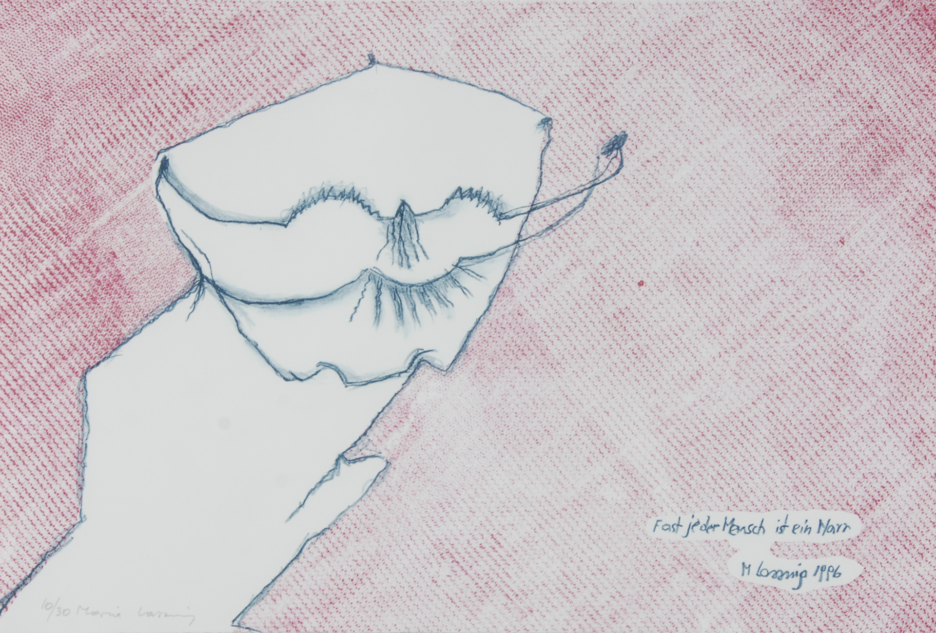 Maria Lassnig, Fast jeder Mensch ist ein Narr