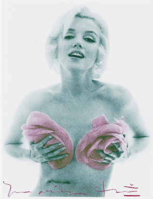 Marilyn Monroe Pink Roses (Last Sitting)