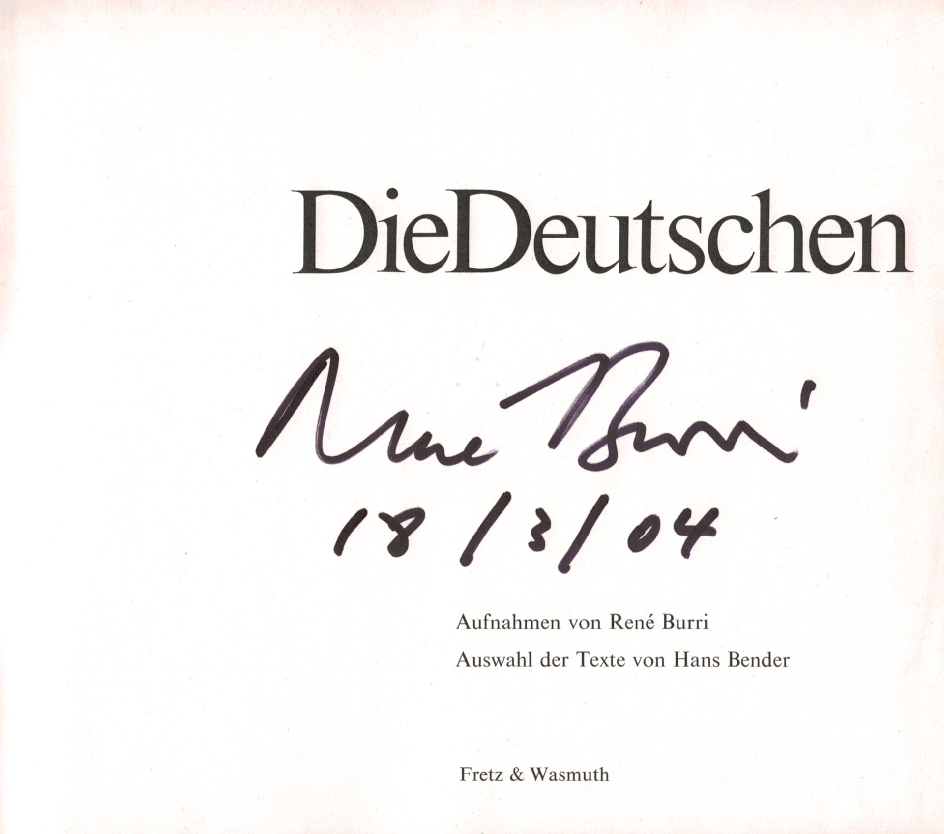 René Burri, Book. Die Deutschen