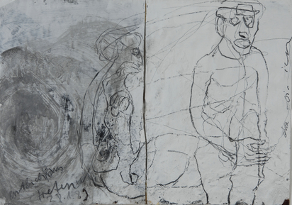 Diptych. Doppelbett