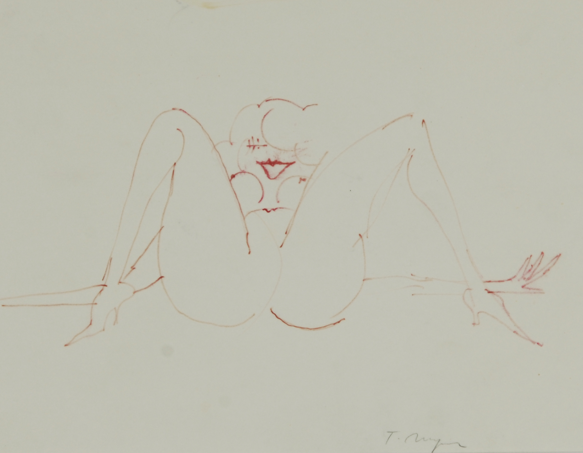 Tomi Ungerer, Woman With Legs Apart