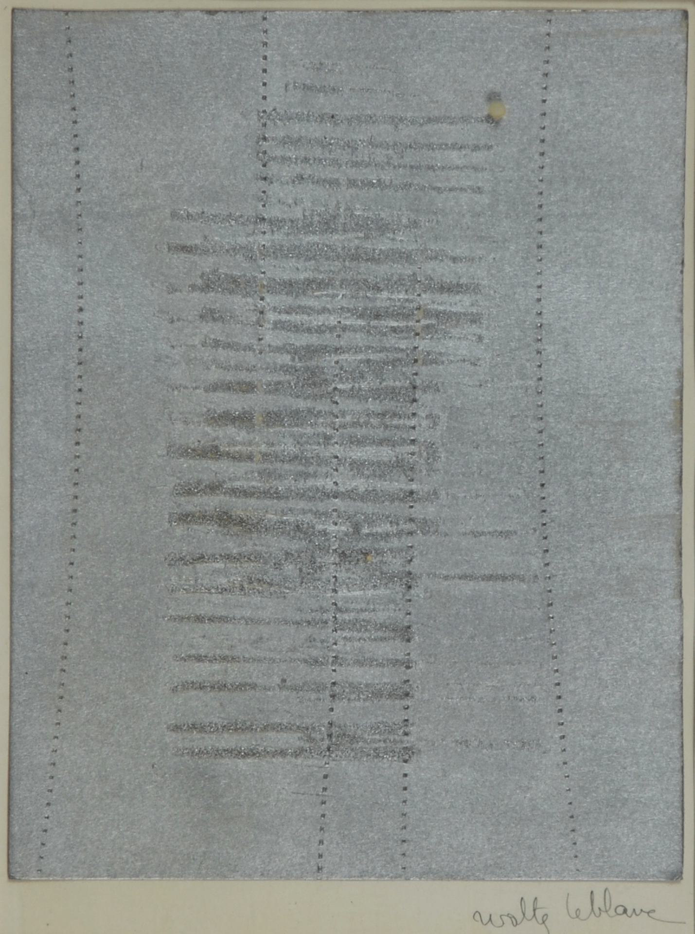 Walter Leblanc, Silver relief