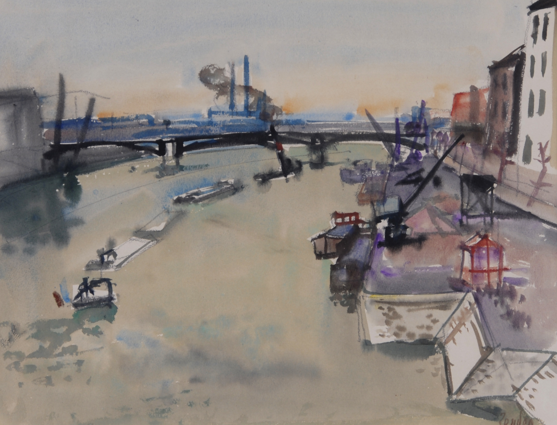 Rudolf Zender, Flusshafen