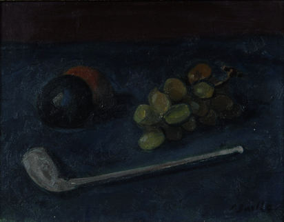 Still Life with Pipe and Fruits