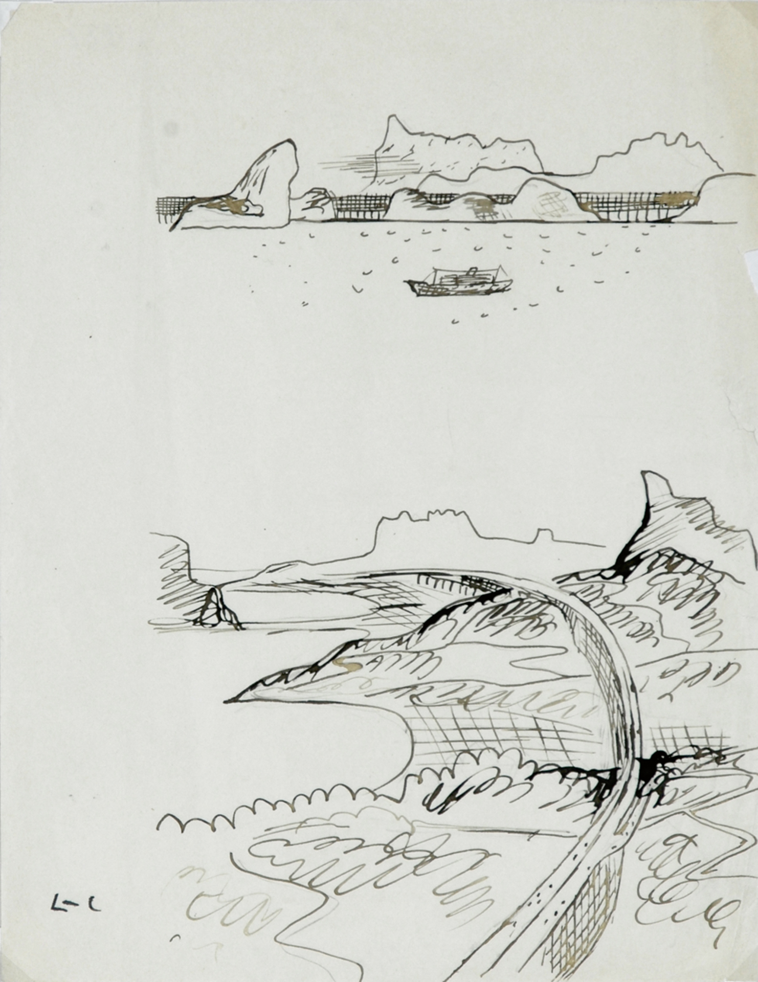 Le Corbusier, Study for "Urbanisation pour Rio de Janeiro"
