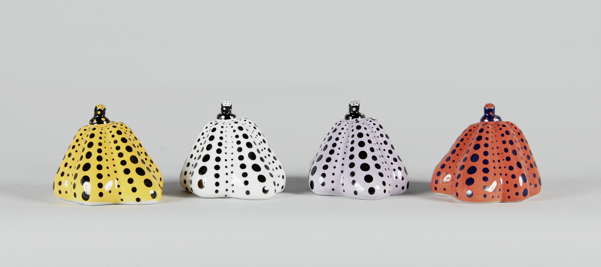 Yayoi Kusama, 4 multiples from "Pumpkins Serie No. 4"