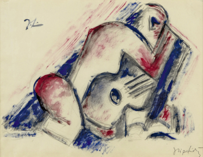 Study for Woman and Guitar
