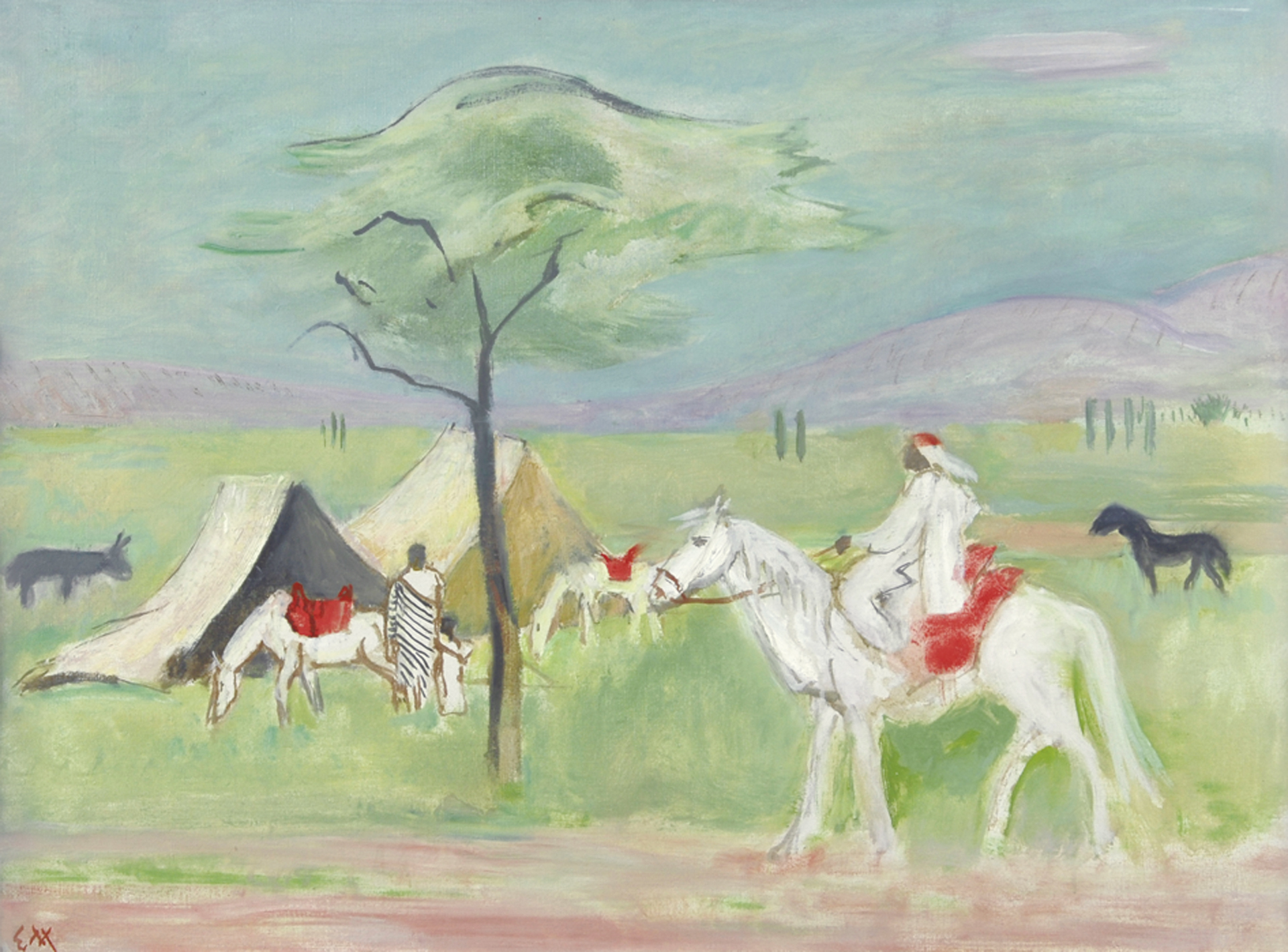 Ernst Morgenthaler, Marrokanisches Zeltlager