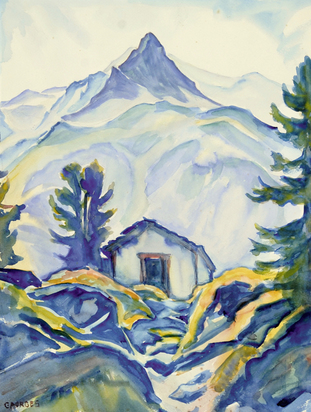 Berghütte im Engadin