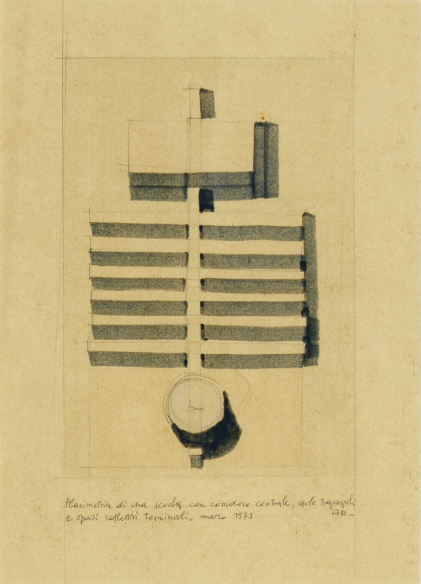 Aldo Rossi, Planimetria di una scuola...