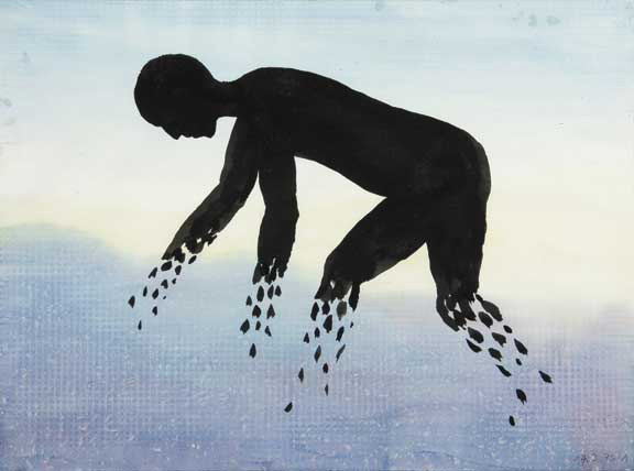 Markus Raetz, Diese Zeichnung hat weder Hand noch Fuss, 1979