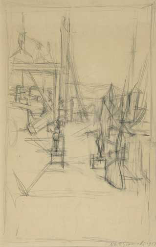 Alberto Giacometti, Dans l'atelier, 1957