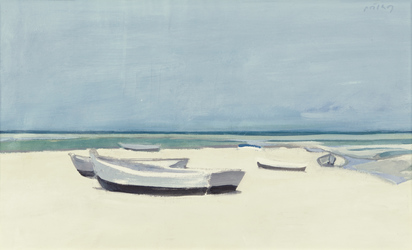 Strand mit Booten