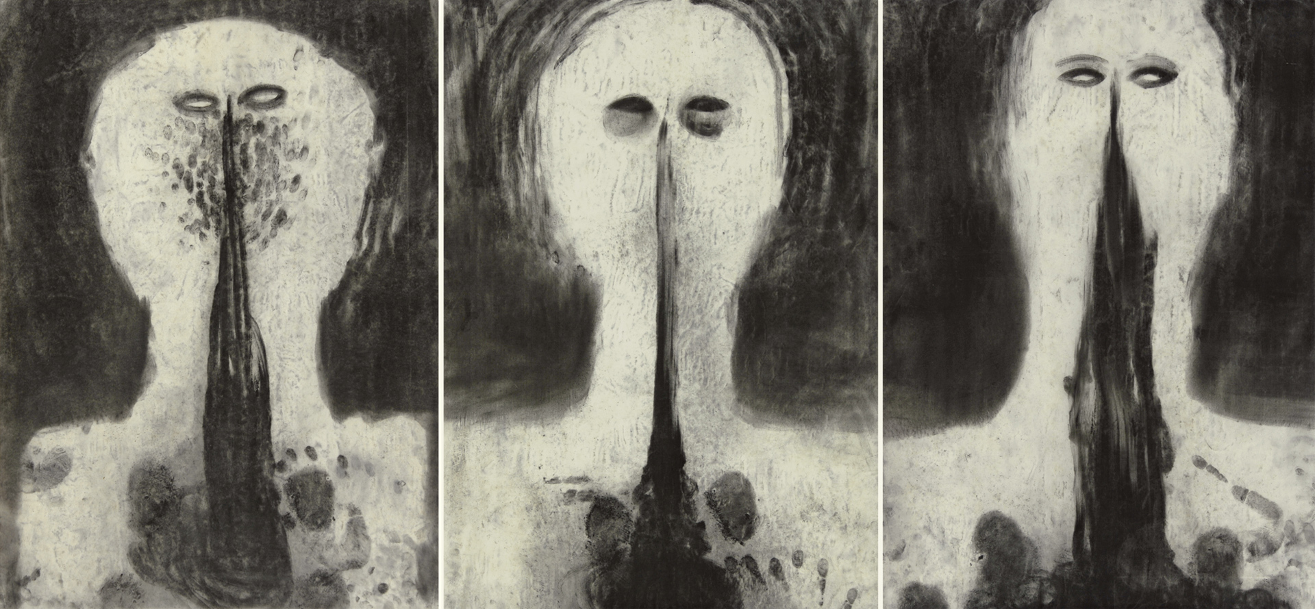 Miriam Cahn, Triptych. L.I.S. unklar