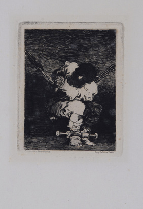 3 sheets: Tan Bárbara la seguridad como el Delito, 1867; Amarga presencia, from "Desastres de la Guerra", 1810-14; Desgracias acaecidas en el Tendido de la Plaza de Madrid, y muerte del alcalde de Torrejon, from "Tauromaquia"