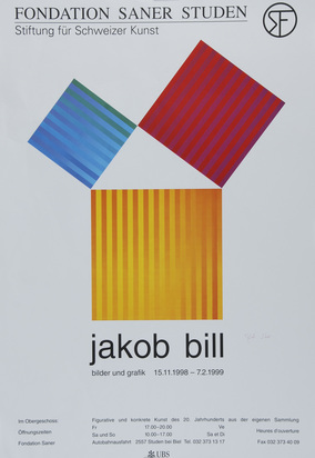 20 posters: W. Luginbühl; R. Signer; Christo; W. Marden; Not Vital; J. Bill; J. Kounellis; F. Gertsch etc.